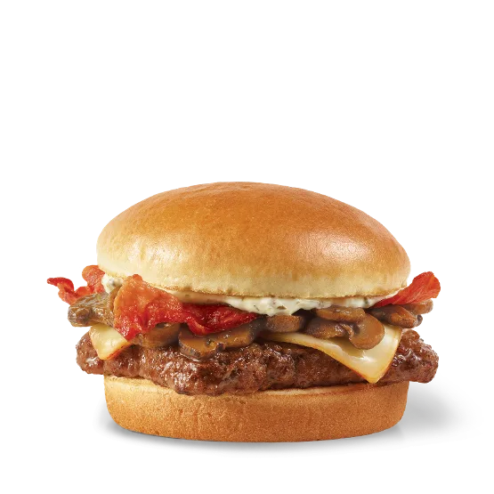 Mushroom Bacon Cheeseburger, Single